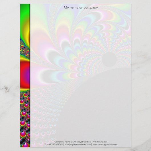 Fanyc - Mandelbrot Fractal Art Briefhoofd (Voorkant)