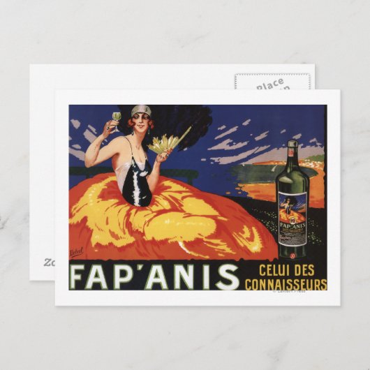 Fap'Anis Celui des Connaisseurs Briefkaart (Voorkant / Achterkant)
