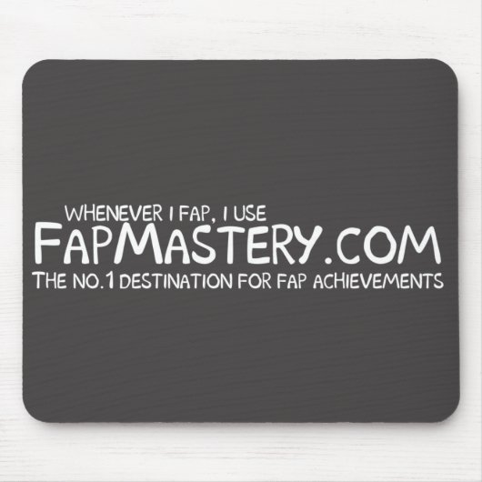 FapMastery.com Mousepad Muismat (Voorkant)