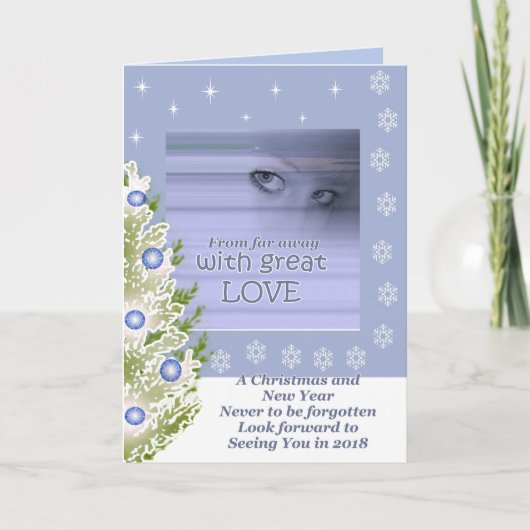 Far Away Liefde, Kerstgroeten Kaart (Voorkant)