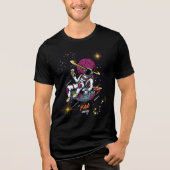 Far Away Space Tee – Astronaut Cosmic Adventure Tri-Blend Shirt (Voorkant)