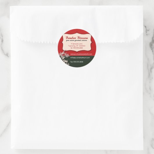 Far East Blossom promotionele Sticker (Tas)