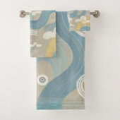 Far Eastern Design Bad Handdoek (Insitu)