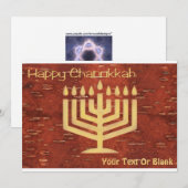 Far North Chanukkah - Inner Birch Bark Feestdagenkaart (Voorkant / Achterkant)