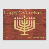 Far North Chanukkah - Inner Birch Bark Magnetische Uitnodiging (Voorkant)