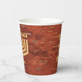 Far North Chanukkah - Inner Birch Bark Papieren Bekers (Links)
