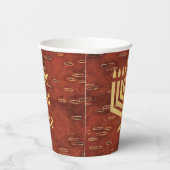 Far North Chanukkah - Inner Birch Bark Papieren Bekers (Rechts)