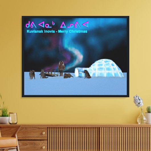 Far North Kerstmis Canvas Afdruk (Insitu (Woonkamer))