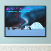 Far North Kerstmis Canvas Afdruk (Insitu (Houten vloer))