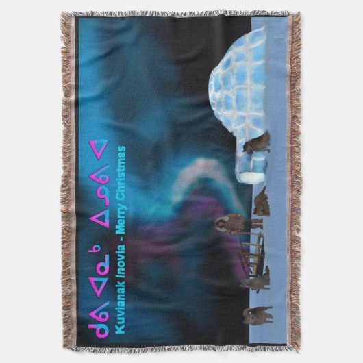 Far North Kerstmis Deken (Voorkant Verticaal)