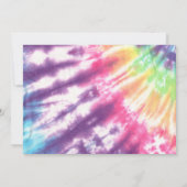 Far Out 50th Groovy Tie Dye Verjaardagsfeestfoto Kaart (Achterkant)