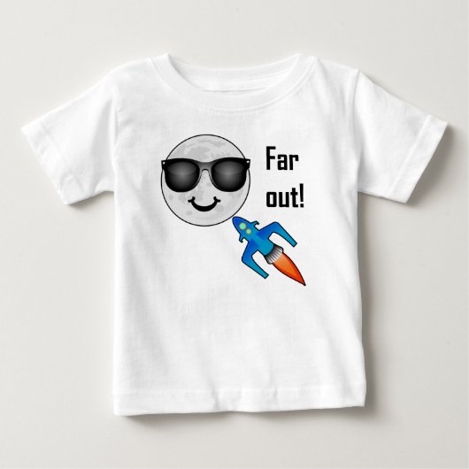 Far Out Design - Baby Fine Jersey T-shirt (Voorkant)