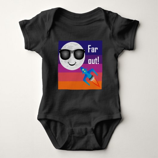 Far Out Design - Baby Jersey Bodypak Romper (Voorkant)