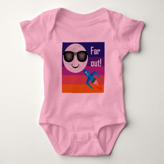Far Out Design - Baby Jersey Bodysuit (Voorkant)