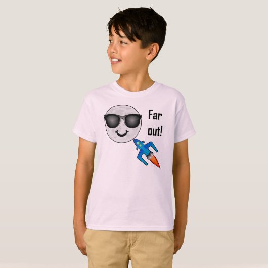 Far Out Design - Kids' Basic T-Shirt (Voorkant volledig)