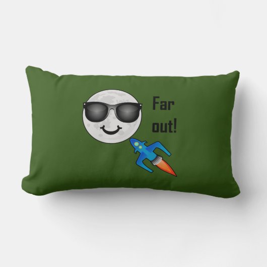 Far Out Design - Lendekussen 33 cm x 53 cm Kussen (Voorkant)
