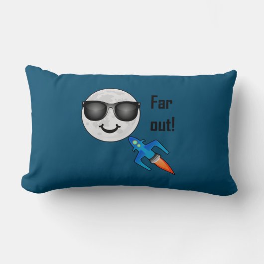 Far Out Design - Lendekussen 33 cm x 53 cm Kussen (Voorkant)