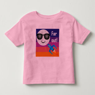 Far Out Design - Peuter fijne jersey T-shirt