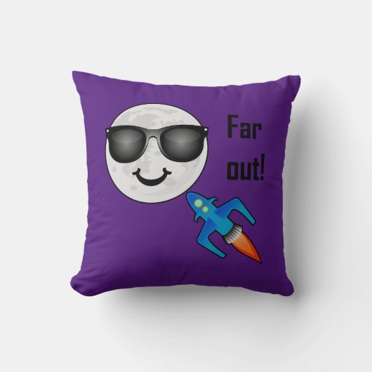 Far Out Design - Worpillow 16" x 16" Kussen (Voorkant)