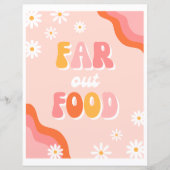 Far Out Food Sign | Teken van Groovy (Voorkant)