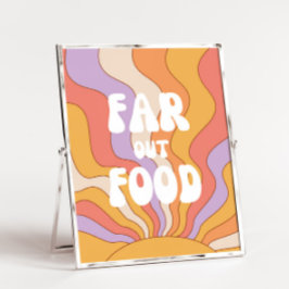 Far Out Food Sign | Teken van Groovy
