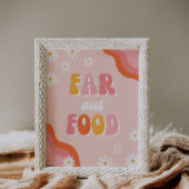 Far Out Food Sign | Teken van Groovy