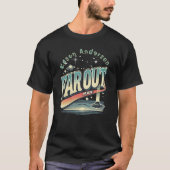 Far Out Man Retro 60's Slogan gepersonaliseerd T-shirt (Voorkant)