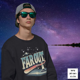 Far Out Man Retro 60's Slogan gepersonaliseerd Trui