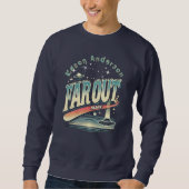 Far Out Man Retro 60's Slogan gepersonaliseerd Trui (Voorkant)