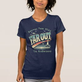 Far Out Man Retro 60's Slogan Gepersonaliseerde fa T-shirt