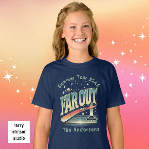 Far Out Man Retro 60's Slogan Gepersonaliseerde fa T-shirt