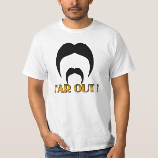 fAR OUT Mustache T-shirt (Voorkant)