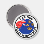 Far Out Nieuw-Zeeland Fruit Mince Pies Magneet (Voorkant / Achterkant)