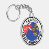 Far Out Nieuw-Zeeland Fruit Mince Pies Sleutelhanger (Voorkant Links)