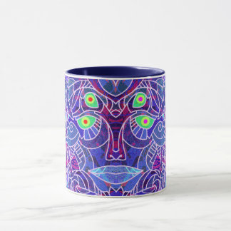 Far Out Perspectieven in Plum en Periwinkle Mok