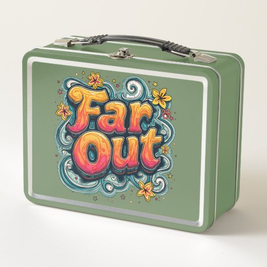 Far Out Retro 70s Psychedelic Groovy Hippie (Voorkant)