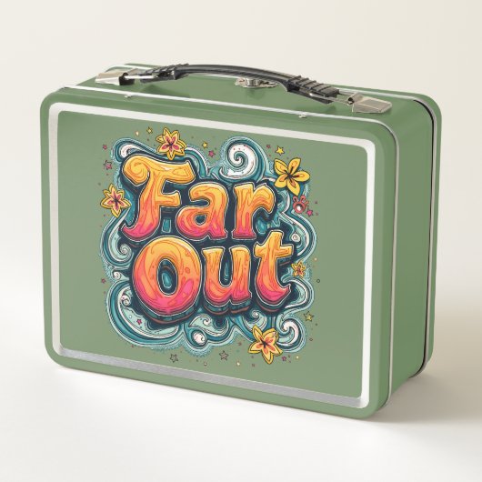 Far Out Retro 70s Psychedelic Groovy Hippie (Achterkant)