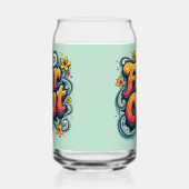 Far Out Retro 70s Psychedelic Groovy Hippie Blikvorm Glas (Links)