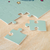 Far Out Retro 70s Psychedelic Groovy Hippie Legpuzzel (Zijkant)