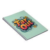 Far Out Retro 70s Psychedelic Groovy Hippie Notitieboek (Rechterzijde)