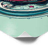 Far Out Retro 70s Psychedelic Groovy Hippie Perfect Poster (Hoek)