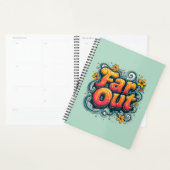Far Out Retro 70s Psychedelic Groovy Hippie Planner (Display)