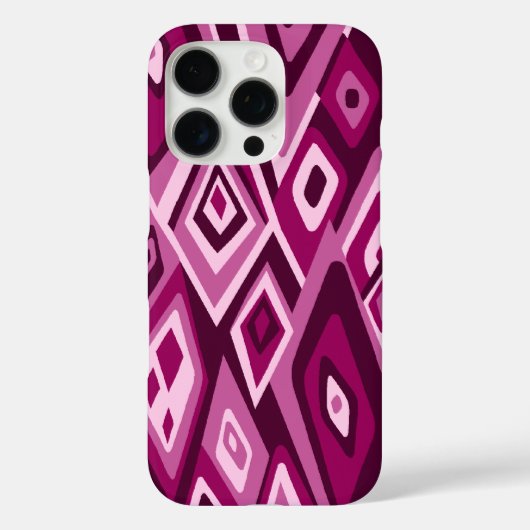 Far Out Retro Abstracte Psychedelische Magenta Case-Mate iPhone Case (Achterkant)