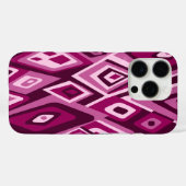 Far Out Retro Abstracte Psychedelische Magenta Case-Mate iPhone Case (Achterkant (horizontaal))