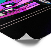 Far Out Synth 80's Sportscar Poster (Hoek)