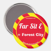 Far Sit E Red/Yellow Magnet (Voorkant / Achterkant)