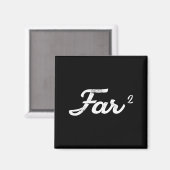 Far Squared Farfar Swedish Or Danish Grandpa Funny Magneet (Voorkant / Achterkant)