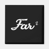 Far Squared Farfar Swedish Or Danish Grandpa Funny Magneet (Voorkant)
