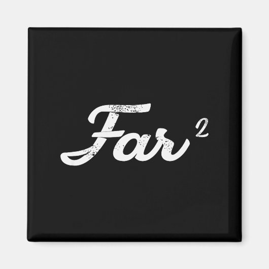 Far Squared Farfar Swedish Or Danish Grandpa Funny Magneet (Voorkant)