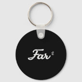 Far Squared Farfar Swedish Or Danish Grandpa Funny Sleutelhanger (Voorkant)
